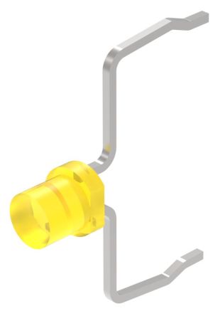 EAO Yellow LED Indicator Lamp, 2.9V, T1 Bi-Pin Base, 600mcd [10-2603.3174S]; 281-3018