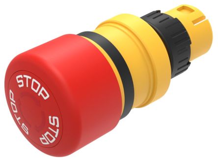 EAO 61 Series Red Maintained Push Button Head, 16mm Cutout, IP65 [61-3440.4/2]; 281-3039