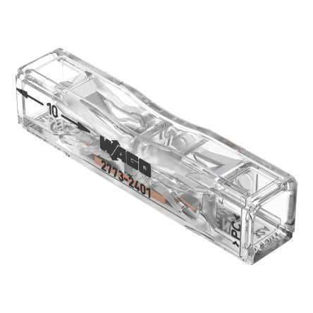 WAGO Inline Series Splice Connector, 2-Way, 0.75 → 4 mm² Wire [2773-2401]; 281-3097