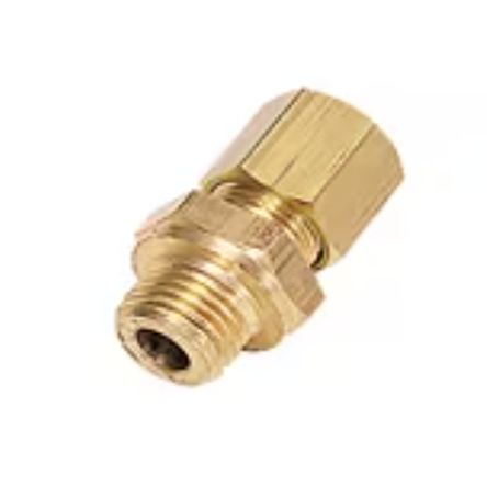 Legris Brass Pipe Fitting, Straight Push Fit Compression Olive, Male Metric M10x1in M10mm 6mm [0101 06 60]; 281-3185