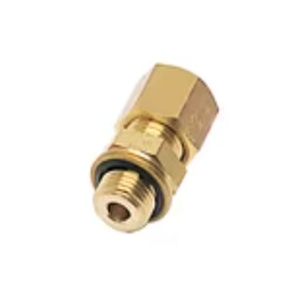 Legris Brass Pipe Fitting, Straight Push Fit Compression Olive, Male BSPP 3/8in 3/8in 12mm [0101 12 17 39]; 281-3190