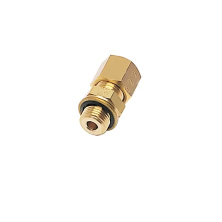 Legris Brass Pipe Fitting, Straight Push Fit Compression Olive, Male BSPP G3/4in 3/4in 8mm [0101 18 27 39]; 281-3196