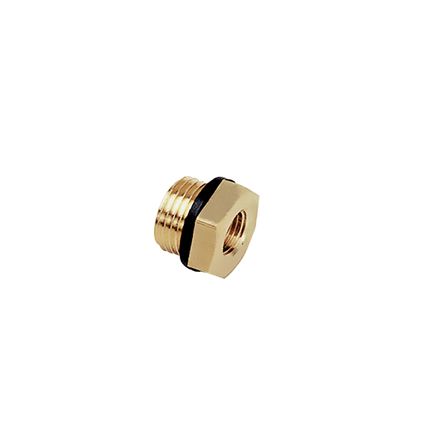 Legris Brass Pipe Fitting, Straight Push Fit Reducer, Male 1/2in to Female BSPP 1/8in [0168 21 10]; 281-3295