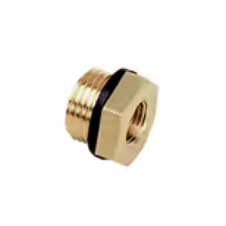 Legris Brass Pipe Fitting, Straight Push Fit Reducer, Male 3/4in to Female BSPP 3/8in [0168 27 17]; 281-3299