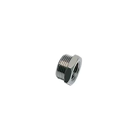 Legris Brass Pipe Fitting, Straight Push Fit Reducer, Male 1/2in to Female BSPP 1/4in [0905 13 21]; 281-3376