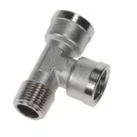 Legris 0917 Series Tee Threaded Adaptor, R 1/8 to G 1/8, 0917 00 10 [0917 00 10]; 281-3392