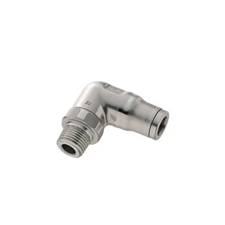 Legris LF 3800 - 316L Series Elbow Threaded Adaptor, Push In 6 mm to R 1/8 Male, Tube-to-Port Connection Style, 3889 06 [3889 06 10]; 281-5356