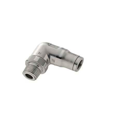 Legris LF 3800 Series Elbow Threaded Adaptor, Push In 6 mm to 1/4 in, Tube-to-Port Connection Style, 3889 06 14 [3889 06 14]; 281-5357
