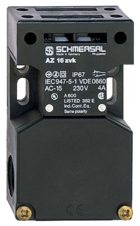Schmersal AZ 16 Safety Interlock Switch, 2NC/1NO, Keyed Actuator Included, Glass Fibre Reinforced Thermoplastic [AZ 16 ZVK-STL]; 281-5763