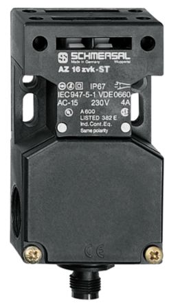 Schmersal AZ 16 Safety Interlock Switch, Keyed Actuator Included, Glass Fibre Reinforced Thermoplastic [AZ 16-12ZVK-ST]; 281-5766