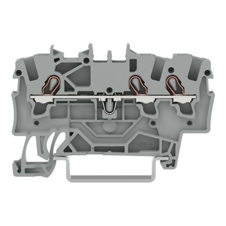 WAGO 2001-1301 22 (TOPJOB S) Series Grey, 1.5mm², 1-Level, Push In Spring Termination, ATEX, EAC Ex, Ex, IECEx [2001-1301]; 281-5855