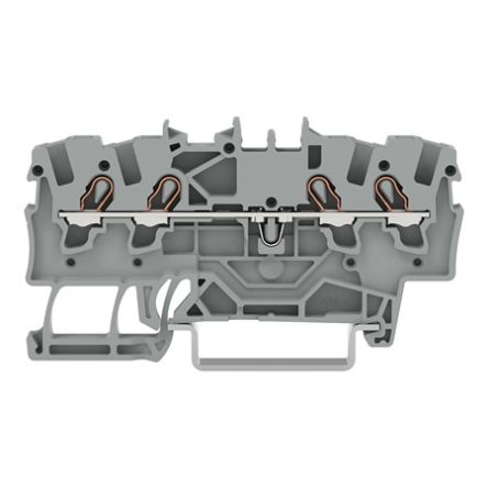 WAGO 2001-1401 22 (TOPJOB S) Series Grey, 1.5mm², 1-Level, Push In Spring Termination, ATEX, EAC Ex, Ex, IECEx [2001-1401]; 281-5856