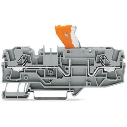WAGO 2006-1671 22 (TOPJOB S) Series Grey, 6mm², 1-Level, Push In Spring Termination, CSA [2006-1671]; 281-5883
