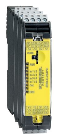 Schmersal Monitoring Relay, 4NO/8NC, DIN Rail [SRB-E-204PE-CC]; 281-6092