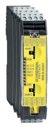 Schmersal Monitoring Relay, 2NO/4NC, DIN Rail [SRB-E-402ST-CC]; 281-6098