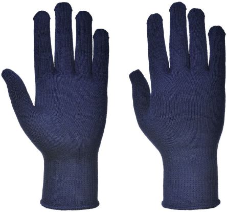 Portwest A115 Blue Thermolite Fibre Thermal Gloves, Size 9 [A115-L]; 281-6546