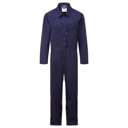 Portwest Navy Reusable Coverall, XS [C184-XS]; 281-6559
