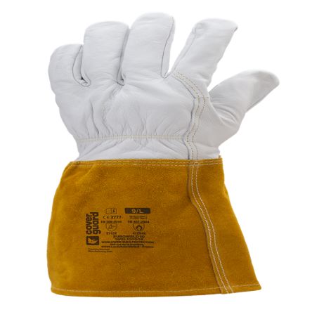 Coverguard EUROWELD 100 Grey Leather Heat Resistant Work Gloves, Size 9 [1WEL100009]; 281-6641