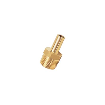 Legris Brass Pipe Fitting, Straight Compression Stud Fitting, Male BSPT 1/4in [0120 12 13]; 281-6923