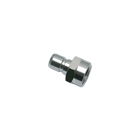 Legris Nickel Plated Brass Pneumatic Quick Connect Coupling, G 1/4 Threaded [0196 12 13]; 281-6967