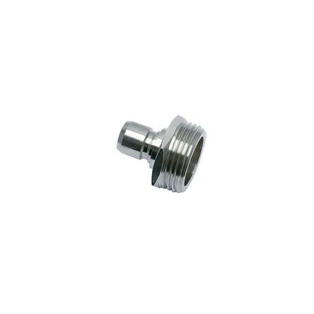 Legris Nickel Plated Brass Male Pneumatic Quick Connect Coupling, G 3/8 Threaded [2294 12 17]; 281-7014