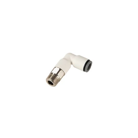 Legris LIQUIfit Series Elbow Fitting, Push In 10 mm to R 1/4, Tube to Swivel Connection Style, 6979 10 13 [6979 10 13]; 281-7042