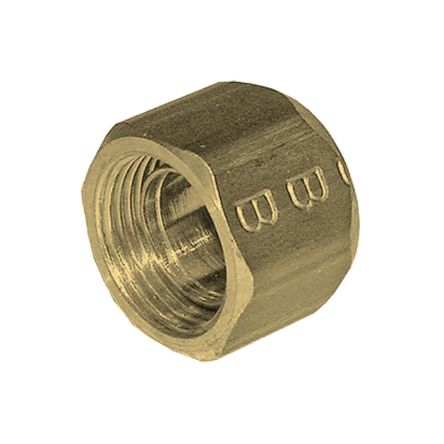 Legris Brass Pipe Fitting, Straight Compression Nut, Female Compression 4mm [BTMB4]; 281-7049
