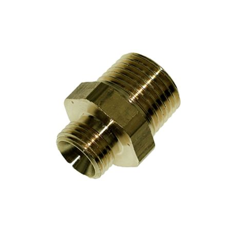 Legris Brass Pipe Fitting, Angled Compression Stud Fitting, Male BSPT 1/2in 10mm [EG10-1/2B]; 281-7053