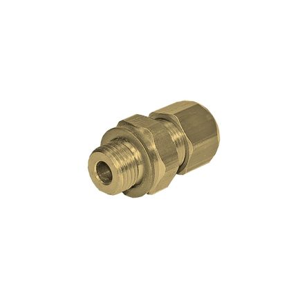 Legris Brass Pipe Fitting, Straight Compression Stud Fitting, Male Metric M5X0.8 4mm [F8BMB4M5]; 281-7069
