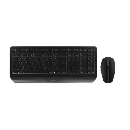 Cherry CHERRY GENTIX DESKTOP Wireless Ergonomic Keyboard and Mouse Set, QWERTZ (German), Black [JD-7000DE-2]; 281-9262