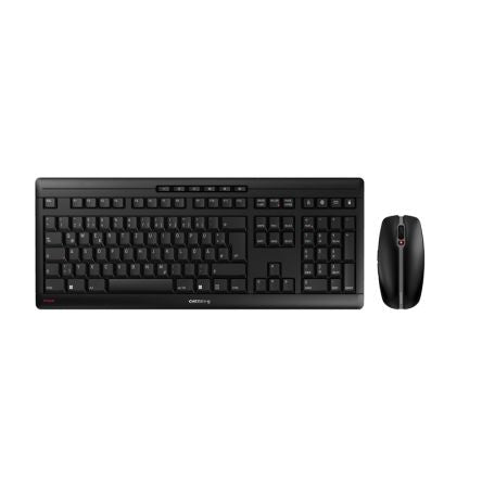 Cherry STREAM DESKTOP RECHARGE Wireless Ergonomic Keyboard and Mouse Set, QWERTZ (German), Black [JD-8560DE-2]; 281-9268