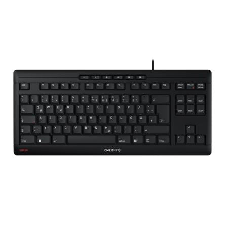 Cherry STREAM KEYBOARD TKL Wired USB Keyboard, QWERTZ (German), Black [JK-8600DE-2]; 281-9297