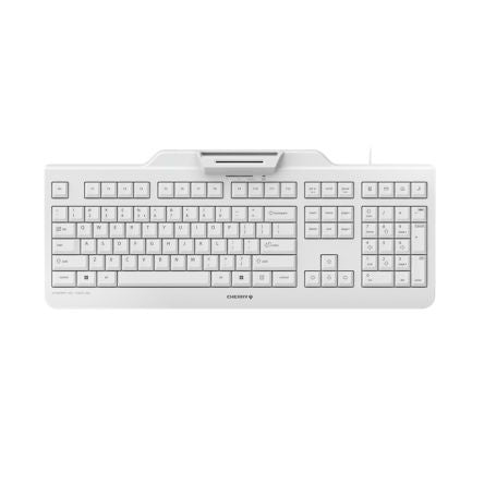 Cherry CHERRY KC 1000 SC Wired USB Keyboard, Qwerty EU, Light Grey [JK-A0100EU-0]; 281-9310
