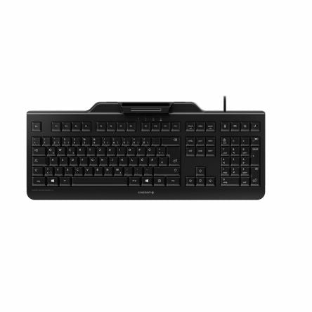 Cherry CHERRY SECURE BOARD 1.0 Wired USB Keyboard, QWERTZ (German), Black [JK-A0400DE-2]; 281-9316