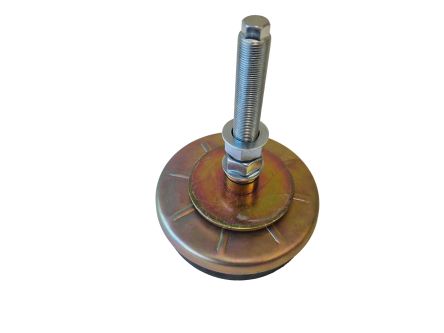 Serious 20mm 160mm Dia. Natural Rubber Levelling Adjustable Foot, 4000kg Static Load Capacity [10304]; 281-9782