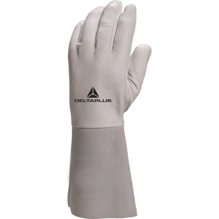 Delta Plus GFA115K Grey Leather Welding Work Gloves, Size 10 [GFA115K10]; 282-0923