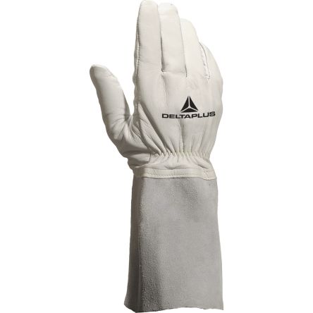 Delta Plus TIG15K Grey Leather Welding Work Gloves, Size 9 [TIG15K09]; 282-0950