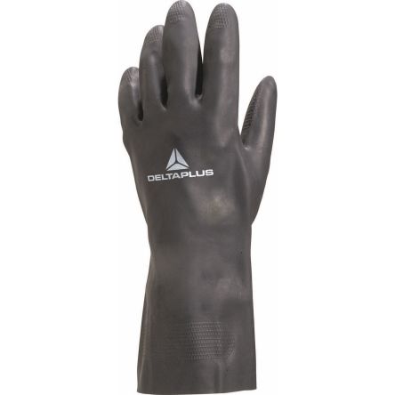Delta Plus TOUTRAVO VE509 Black Chemical Resistant Work Gloves, Size 7, Neoprene Coating [VE509NO07]; 282-0953