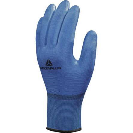 Delta Plus VENICUT10 Blue Polyamide Food Industry Work Gloves, Size 9, Polyurethane Coating [VECUT10BL09]; 282-1056