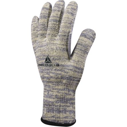 Delta Plus VENICUTC05 Grey, Yellow Cut Resistant Work Gloves, Size 9 [VECUTC05GJ09]; 282-1072