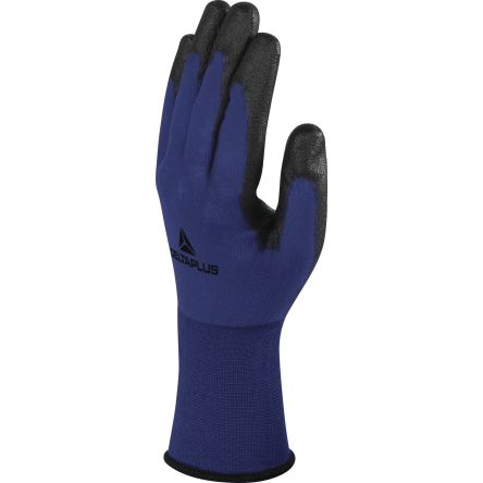 Delta Plus VV704 Blue Polyamide Abrasion Resistant, Cut Resistant, Puncture Resistant Work Gloves, Size 10, [VV704BL10]; 282-1096