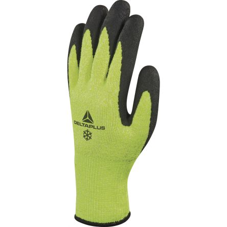 Delta Plus APOLLON VV733 Black, Orange HPPE Breathable Work Gloves, Size 11, Latex Coating [VV737JA11]; 282-1139