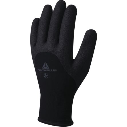 Delta Plus HERCULE VV750 Black Acrylic, Polyamide Waterproof Work Gloves, Size 10, Nitrile Coating [VV750NO10]; 282-1141