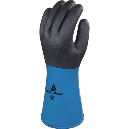 Delta Plus CHEMSAFE VV835 Green Acrylic Chemical Resistant Work Gloves, Size 10, Nitrile Foam Coating [VV837BL10]; 282-1164