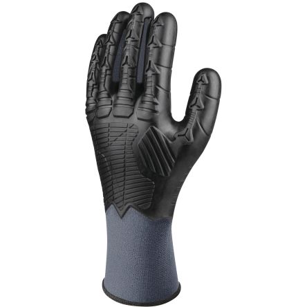 Delta Plus EOS FLEX VV920 Black Polyester Abrasion Resistant, Cut Resistant, Tear Resistant Work Gloves, Size 10 [VV920NO10]; 282-1174