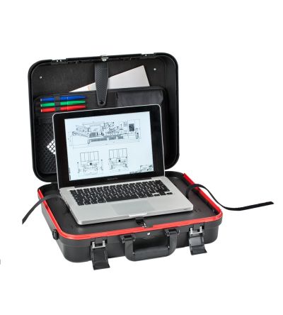 GT Line CYBER BOXER  Laptop Briefcase, Black [CYBER BOXER]; 282-1181