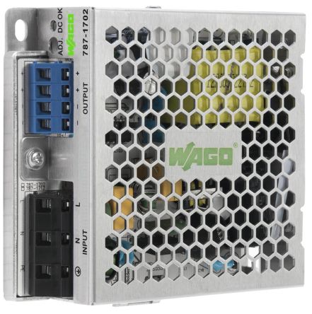 WAGO Switching Power Supply, 787-1702, 24V dc, 1A, Dual Output, 125 → 375V Input Voltage [787-1702]; 282-1716