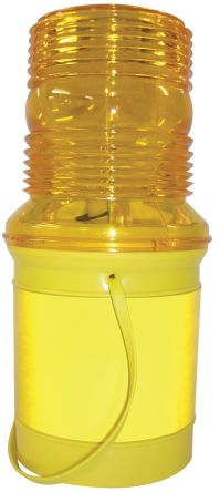JSP LEM010 Series Amber Rotating Beacon, 5 V, Base-Mounted [LEM010-001-200]; 282-2200