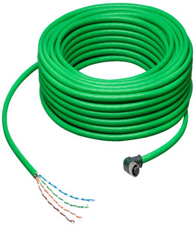 Siemens, 6GF3500 Series M12 Cable, 30m Cable Length for Use with Sensor, UL Standard [6GF3500-8BA43]; 282-3314