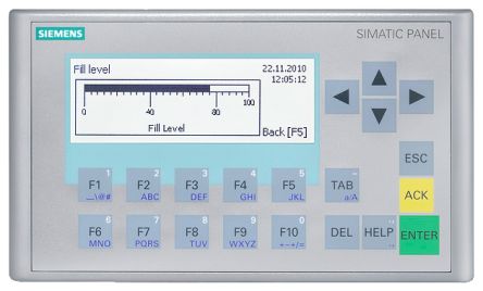 Siemens 6AV2128 Series KP300 Basic HMI Panel - 3.6 in, TFT Display, 240 x 80 [6AG1647-0AH11-2AX1]; 282-3466